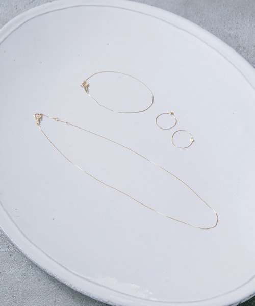 A part by（アパートバイ）の「K10チェーンリング　280490（リング・レディース・ゴールド/GOLD ・MEDIUM/LARGE/SMALL）」の3枚目の写真