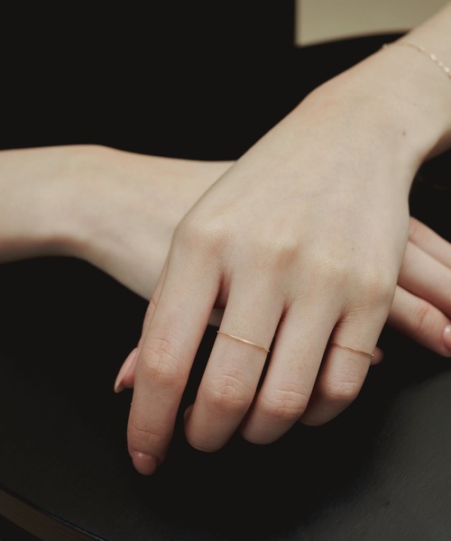 A part by（アパートバイ）の「K10チェーンリング　280490（リング・レディース・ゴールド/GOLD ・MEDIUM/LARGE/SMALL）」の14枚目の写真