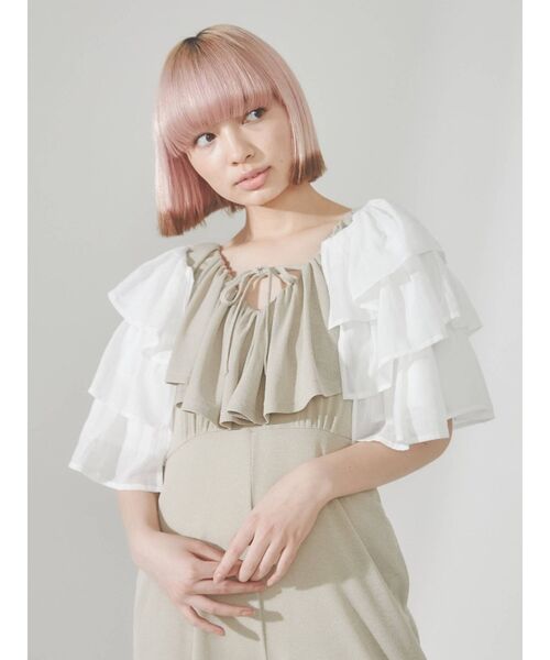 merry jenny（メリージェニー）の「ruffleガーゼティアード
