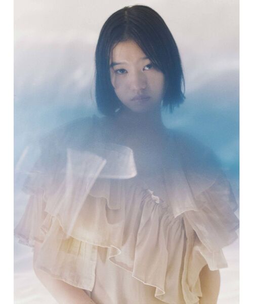 merry jenny（メリージェニー）の「ruffleガーゼティアードガウン（Tシャツ/カットソー・レディース・オフホワイト/チャコールグレー/クリーム・FREE）」の22枚目の写真