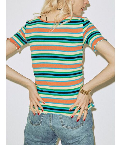 jouetie(ジュエティ)の「2WAYアシメボタンテレコトップス(Tシャツ/カットソー・レディース・ブラック/ブルー/グリーン/その他1・MEDIUM)」の19枚目の写真