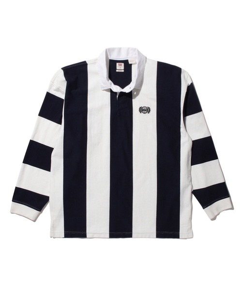 Levi's（リーバイス）の「ラグビーロングスリーブシャツ WALL PAPER STRIPE（ポロシャツ・メンズ・ブルー・XL/M/S/L）」の9枚目の写真