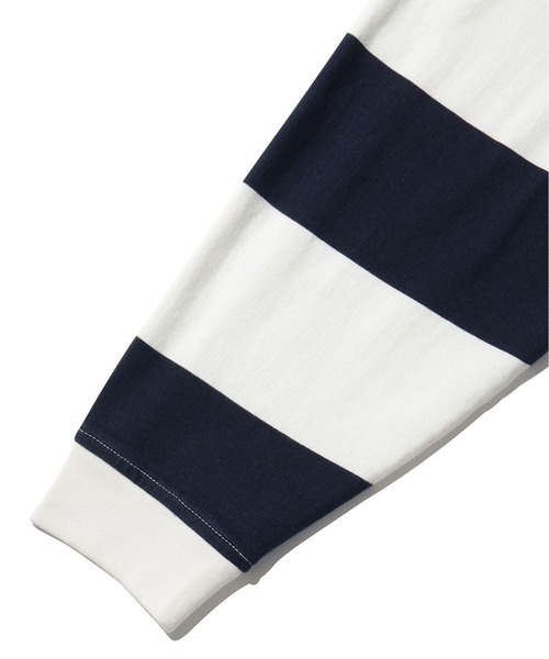 Levi's（リーバイス）の「ラグビーロングスリーブシャツ WALL PAPER STRIPE（ポロシャツ・メンズ・ブルー・XL/M/S/L）」の12枚目の写真