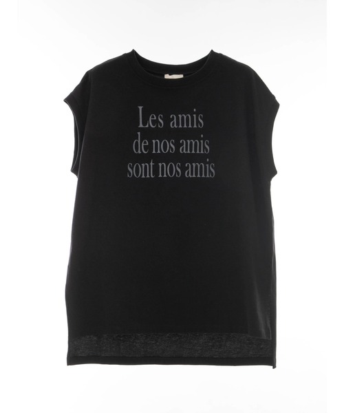 earth music&ecology(アースミュージックアンドエコロジー)の「フレンチスリーブロゴTシャツ(Tシャツ/カットソー・レディース・ブラック/オフホワイト/オリーブ/ピンクベージュ・FREE)」の8枚目の写真