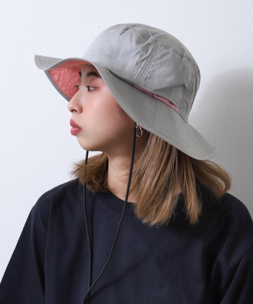 ZIP FIVE（ジップファイブ）の「【loot box】 アウトドア ハンティングハット （ハット・レディース・スカイブルー/ブラック/ダークグリーン/ベージュ/パープル/ネイビー/グレー/レッド/オフホワイト/カーキ/オレンジ/ブルー/ミント/ラベンダー/キャメル/ロイヤルブルー/ブラック系/ライトグレー系/グレー系/ベージュ系/グリーン系/ブルー系・FREE）」の6枚目の写真