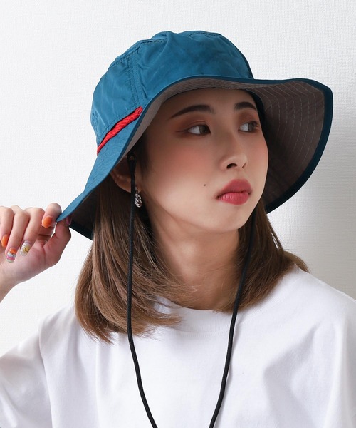 ZIP FIVE（ジップファイブ）の「【loot box】 アウトドア ハンティングハット （ハット・レディース・スカイブルー/ブラック/ダークグリーン/ベージュ/パープル/ネイビー/グレー/レッド/オフホワイト/カーキ/オレンジ/ブルー/ミント/ラベンダー/キャメル/ロイヤルブルー/ブラック系/ライトグレー系/グレー系/ベージュ系/グリーン系/ブルー系・FREE）」の15枚目の写真