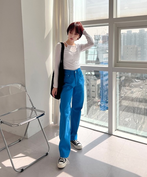 by muni:r（バイ ムニール）の「ポイントネットバック（ショルダーバッグ・レディース・ブラック/アイボリー・ONE SIZE）」の21枚目の写真