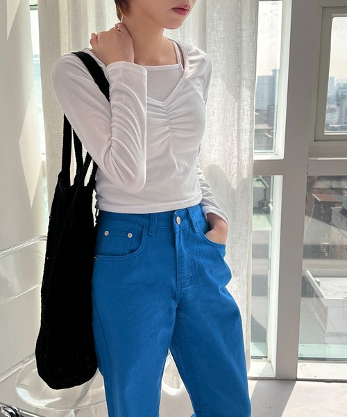 by muni:r（バイ ムニール）の「ポイントネットバック（ショルダーバッグ・レディース・ブラック/アイボリー・ONE SIZE）」の19枚目の写真