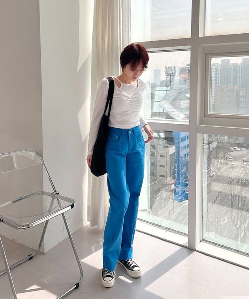 by muni:r（バイ ムニール）の「ポイントネットバック（ショルダーバッグ・レディース・ブラック/アイボリー・ONE SIZE）」の17枚目の写真