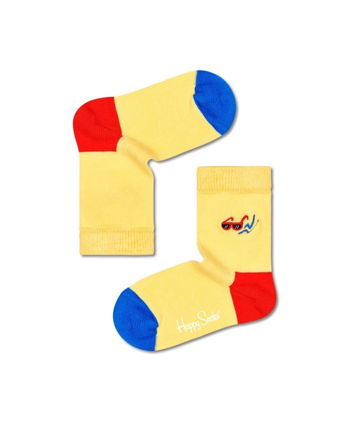 Happy Socks(ハッピーソックス)の「Happy Socks Sunny Days ワンポイント キッズソックス 12221018(ソックス/靴下・キッズ・イエロー・2-3Y(14.5-16.5cm)/4-6Y(17-19cm)/7-9Y(19.5-21.5cm))」の2枚目の写真