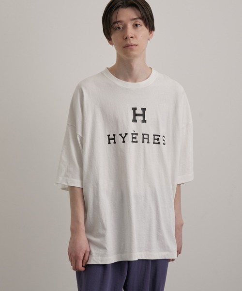 JUNRED(ジュンレッド)の「ビッグフォントプリントルーズTEE(Tシャツ/カットソー・メンズ・ホワイト/チャコールグレー/グリーン・S/M/L)」の7枚目の写真