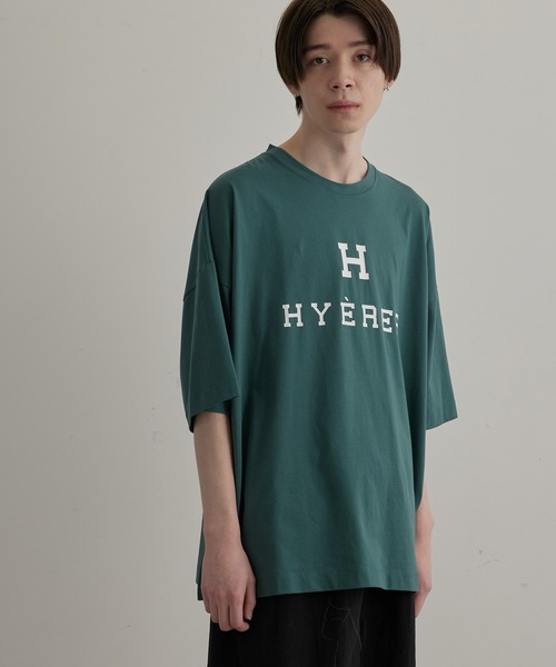 JUNRED(ジュンレッド)の「ビッグフォントプリントルーズTEE(Tシャツ/カットソー・メンズ・ホワイト/チャコールグレー/グリーン・S/M/L)」の8枚目の写真