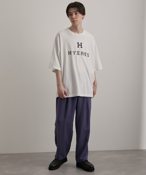 JUNRED(ジュンレッド)の「ビッグフォントプリントルーズTEE(Tシャツ/カットソー・メンズ・ホワイト/チャコールグレー/グリーン・S/M/L)」の12枚目の写真