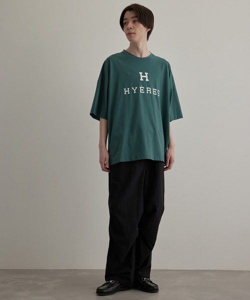 JUNRED(ジュンレッド)の「ビッグフォントプリントルーズTEE(Tシャツ/カットソー・メンズ・ホワイト/チャコールグレー/グリーン・S/M/L)」の15枚目の写真