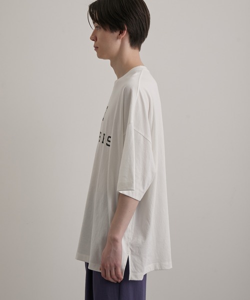 JUNRED(ジュンレッド)の「ビッグフォントプリントルーズTEE(Tシャツ/カットソー・メンズ・ホワイト/チャコールグレー/グリーン・S/M/L)」の17枚目の写真