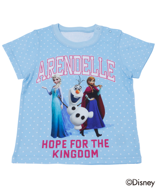 X-girl Stages(エックスガールステージス)の「Disney(ディズニー)【アナと雪の女王】 S/S TEE FROZEN (4T~7T)(Tシャツ/カットソー・キッズ・ホワイト/ブラック/ライトブルー・4T/6T/7T/5T)」の8枚目の写真