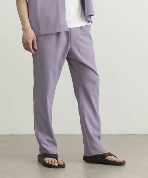 URBAN RESEARCH(アーバンリサーチ)の「URBAN RESEARCH iD LINEN LIKE EASY PANTS(その他パンツ・メンズ・ラベンダー/ブラック/ブルー系その他・MEDIUM/LARGE)」の4枚目の写真