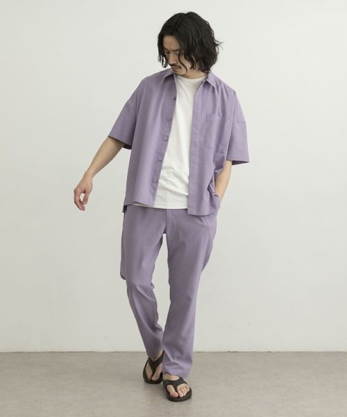 URBAN RESEARCH(アーバンリサーチ)の「URBAN RESEARCH iD LINEN LIKE EASY PANTS(その他パンツ・メンズ・ラベンダー/ブラック/ブルー系その他・MEDIUM/LARGE)」の6枚目の写真