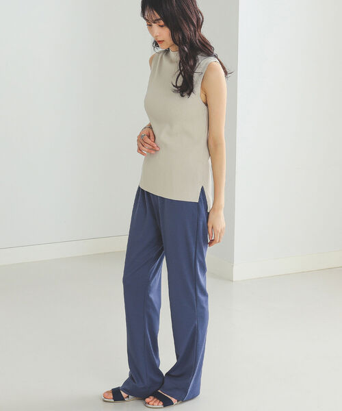 BEAMS HEART(ビームスハート)の「BEAMS HEART / ノースリーブ ハイネック プルオーバー(Tシャツ/カットソー・レディース・ブラウン系その他2/グリーン系その他4/ブラウン系その他3/ブラック・FREE)」の5枚目の写真