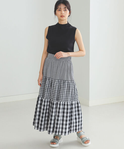 BEAMS HEART(ビームスハート)の「BEAMS HEART / ノースリーブ ハイネック プルオーバー(Tシャツ/カットソー・レディース・ブラウン系その他2/グリーン系その他4/ブラウン系その他3/ブラック・FREE)」の8枚目の写真