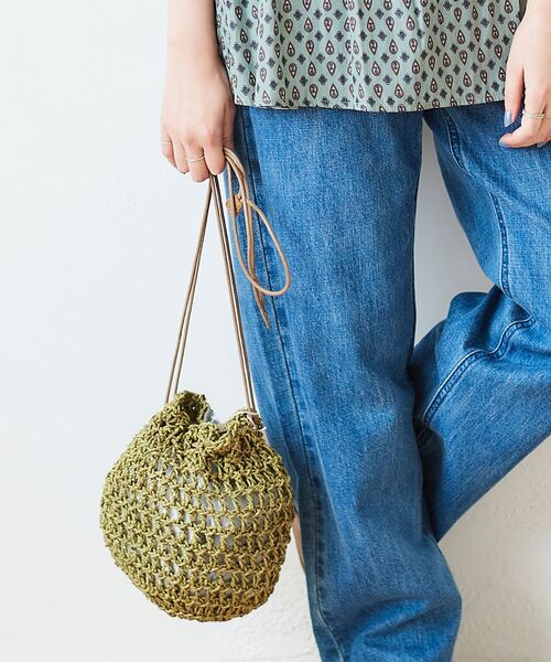 le.coeur blanc（ルクールブラン）の「BAGMATI ネットバッグ（ハンドバッグ・レディース・イエロー/ブルー/モカ・FREE）」の2枚目の写真