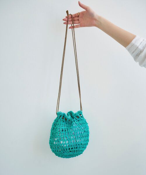 le.coeur blanc（ルクールブラン）の「BAGMATI ネットバッグ（ハンドバッグ・レディース・イエロー/ブルー/モカ・FREE）」の22枚目の写真