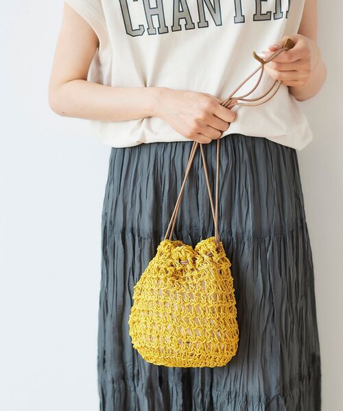 le.coeur blanc（ルクールブラン）の「BAGMATI ネットバッグ（ハンドバッグ・レディース・イエロー/ブルー/モカ・FREE）」の18枚目の写真