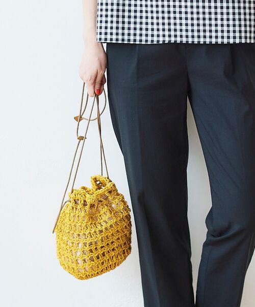 le.coeur blanc（ルクールブラン）の「BAGMATI ネットバッグ（ハンドバッグ・レディース・イエロー/ブルー/モカ・FREE）」の17枚目の写真