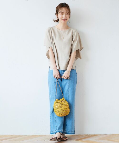 le.coeur blanc（ルクールブラン）の「BAGMATI ネットバッグ（ハンドバッグ・レディース・イエロー/ブルー/モカ・FREE）」の15枚目の写真