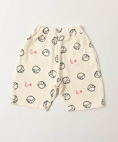 HOGAN RANCH WEAR（ホーガンランチウエア）の「ソウガラサルエルハーフパンツ（80～130cm）（その他パンツ・キッズ・オフホワイト/マルチ/アイボリー/ピンク/ストライプ/ブルー/ライトグリーン/グリーン・90/80/120/100/130/110）」の2枚目の写真