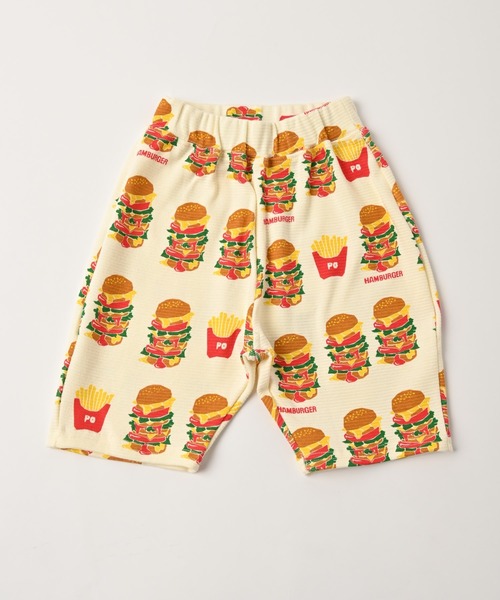 HOGAN RANCH WEAR（ホーガンランチウエア）の「ソウガラサルエルハーフパンツ（80～130cm）（その他パンツ・キッズ・オフホワイト/マルチ/アイボリー/ピンク/ストライプ/ブルー/ライトグリーン/グリーン・90/80/120/100/130/110）」の3枚目の写真