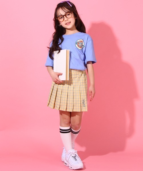 BABYDOLL（ベビードール）の「ショート丈 Tシャツ 6596K（Tシャツ/カットソー・キッズ・オフホワイト/ブルー・120cm/130cm/140cm/150cm）」の7枚目の写真