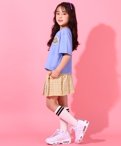 BABYDOLL（ベビードール）の「ショート丈 Tシャツ 6596K（Tシャツ/カットソー・キッズ・オフホワイト/ブルー・120cm/130cm/140cm/150cm）」の6枚目の写真