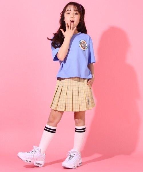 BABYDOLL（ベビードール）の「ショート丈 Tシャツ 6596K（Tシャツ/カットソー・キッズ・オフホワイト/ブルー・120cm/130cm/140cm/150cm）」の8枚目の写真