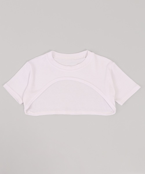 WC(ダブル シー)の「カットアウトセットピチT(Tシャツ/カットソー・レディース・ブラック/ホワイト・FREE)」の11枚目の写真