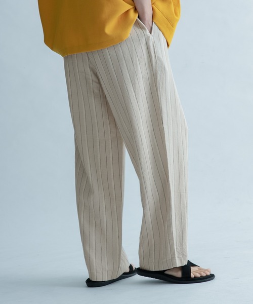 FORK&SPOON(フォークアンドスプーン)の「FORK&SPOON ピンストライプヘリンボーンパンツ(その他パンツ・メンズ・チャコールグレー/ナチュラル・5/4)」の5枚目の写真
