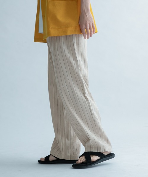 FORK&SPOON(フォークアンドスプーン)の「FORK&SPOON ピンストライプヘリンボーンパンツ(その他パンツ・メンズ・チャコールグレー/ナチュラル・5/4)」の6枚目の写真