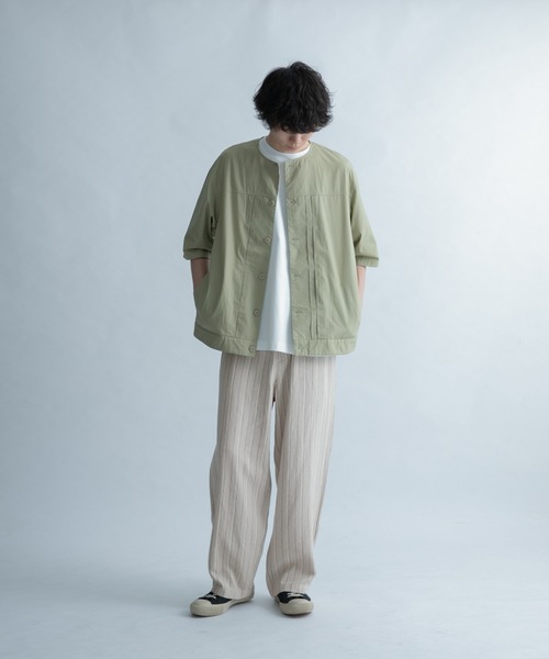 FORK&SPOON(フォークアンドスプーン)の「FORK&SPOON ピンストライプヘリンボーンパンツ(その他パンツ・メンズ・チャコールグレー/ナチュラル・5/4)」の9枚目の写真