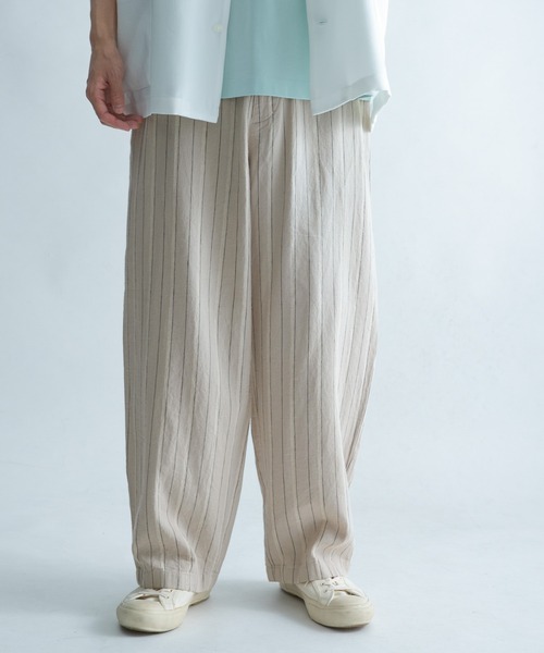 FORK&SPOON(フォークアンドスプーン)の「FORK&SPOON ピンストライプヘリンボーンパンツ(その他パンツ・メンズ・チャコールグレー/ナチュラル・5/4)」の10枚目の写真