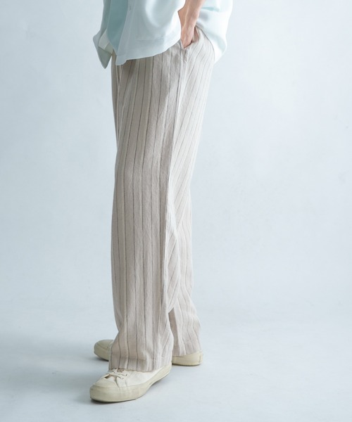 FORK&SPOON(フォークアンドスプーン)の「FORK&SPOON ピンストライプヘリンボーンパンツ(その他パンツ・メンズ・チャコールグレー/ナチュラル・5/4)」の11枚目の写真