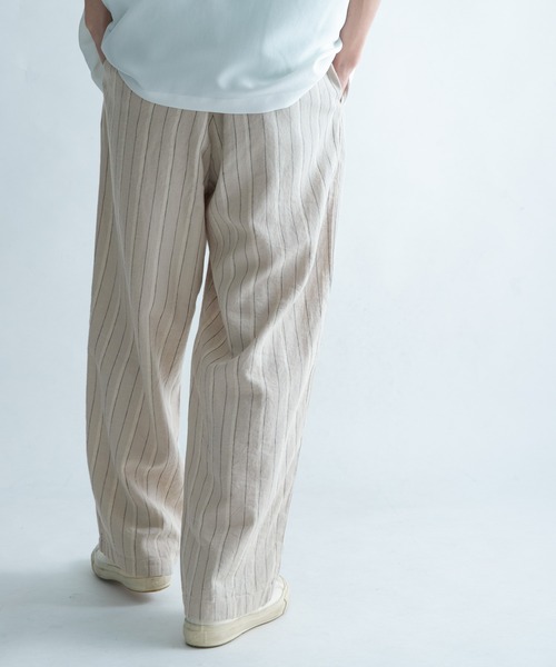 FORK&SPOON(フォークアンドスプーン)の「FORK&SPOON ピンストライプヘリンボーンパンツ(その他パンツ・メンズ・チャコールグレー/ナチュラル・5/4)」の13枚目の写真