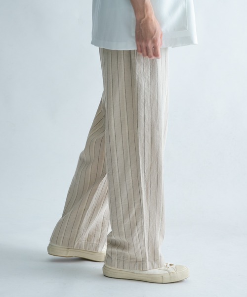 FORK&SPOON(フォークアンドスプーン)の「FORK&SPOON ピンストライプヘリンボーンパンツ(その他パンツ・メンズ・チャコールグレー/ナチュラル・5/4)」の14枚目の写真