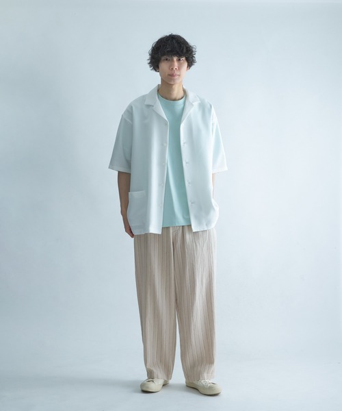 FORK&SPOON(フォークアンドスプーン)の「FORK&SPOON ピンストライプヘリンボーンパンツ(その他パンツ・メンズ・チャコールグレー/ナチュラル・5/4)」の16枚目の写真