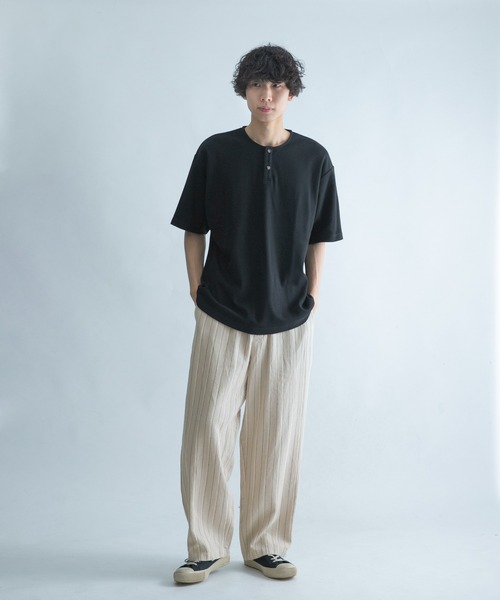 FORK&SPOON(フォークアンドスプーン)の「FORK&SPOON ピンストライプヘリンボーンパンツ(その他パンツ・メンズ・チャコールグレー/ナチュラル・5/4)」の17枚目の写真