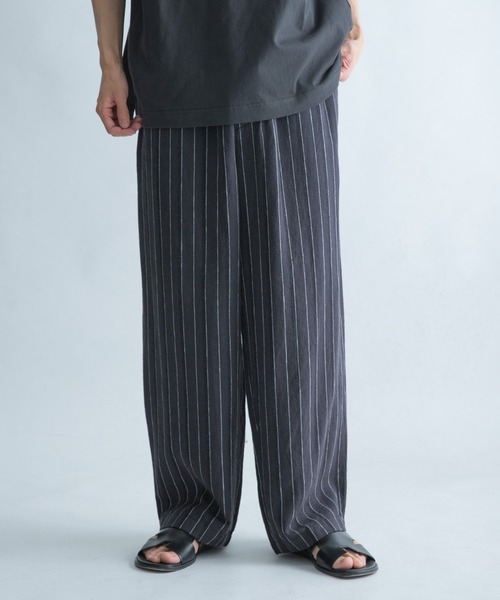 FORK&SPOON(フォークアンドスプーン)の「FORK&SPOON ピンストライプヘリンボーンパンツ(その他パンツ・メンズ・チャコールグレー/ナチュラル・5/4)」の18枚目の写真