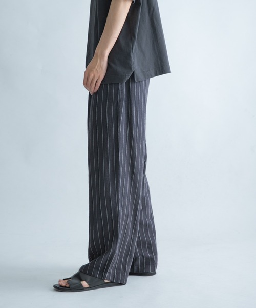 FORK&SPOON(フォークアンドスプーン)の「FORK&SPOON ピンストライプヘリンボーンパンツ(その他パンツ・メンズ・チャコールグレー/ナチュラル・5/4)」の21枚目の写真