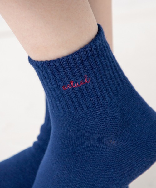 Honeys（ハニーズ）の「ショート丈ロゴソックス（ソックス/靴下・レディース・グリーン/ブラック/ブラック×ホワイト/イエロー/ホワイト/ホワイト×ブラック/ブルー/オレンジ・FREE）」の6枚目の写真