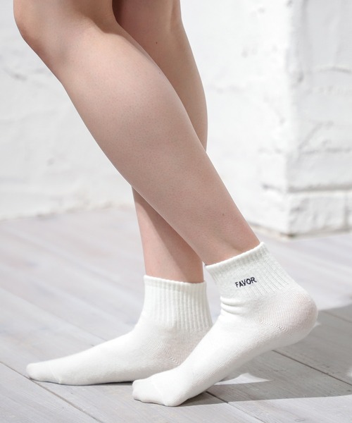 Honeys（ハニーズ）の「ショート丈ロゴソックス（ソックス/靴下・レディース・グリーン/ブラック/ブラック×ホワイト/イエロー/ホワイト/ホワイト×ブラック/ブルー/オレンジ・FREE）」の15枚目の写真