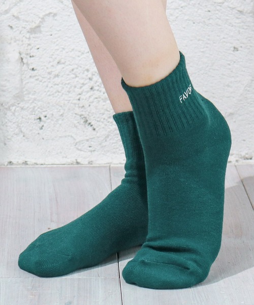 Honeys（ハニーズ）の「ショート丈ロゴソックス（ソックス/靴下・レディース・グリーン/ブラック/ブラック×ホワイト/イエロー/ホワイト/ホワイト×ブラック/ブルー/オレンジ・FREE）」の21枚目の写真