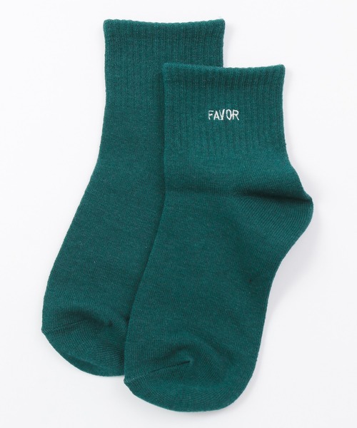 Honeys（ハニーズ）の「ショート丈ロゴソックス（ソックス/靴下・レディース・グリーン/ブラック/ブラック×ホワイト/イエロー/ホワイト/ホワイト×ブラック/ブルー/オレンジ・FREE）」の10枚目の写真